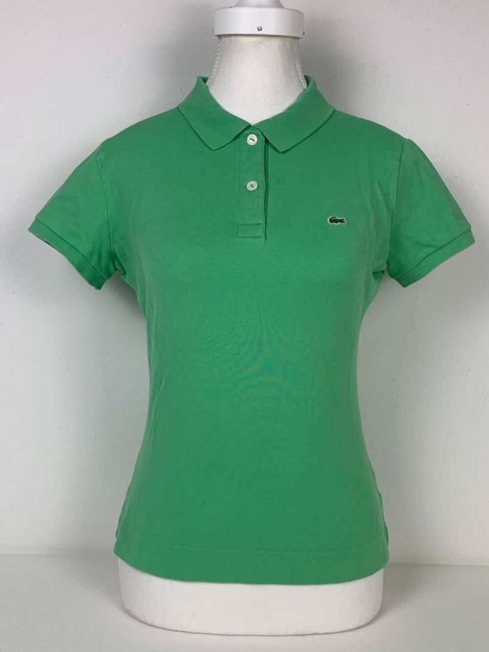 Lacoste Classic Green Polo Shirt - Preppy Style in Size 40/XS/S